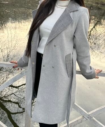 kəsilmiş əl şəkilləri: Palto, M, L, rəng - Boz — 2