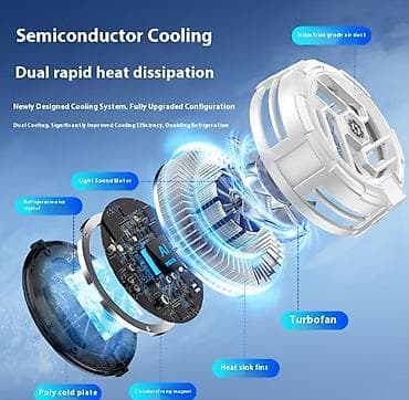 maqnit telefonlar kreditle: Smartfon üçün maqnitli yarımkeçirici soyuducu (Moonlight White)+ 4 — 2