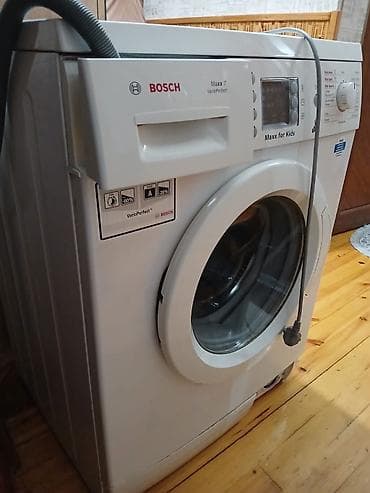 gencede ikinci el: Paltaryuyan maşın Bosch, 7 kq, İşlənmiş, Avtomat, Qurutma var, Kredit yoxdur, Ünvandan götürmə, Ödənişli çatdırılma, Rayonlara çatdırılma — 2