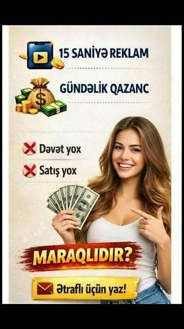 usda ev: Xidmət: Telefonla qısa reklam izləməklə onlayn qazanc imkanı Təsvir — 2