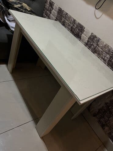 стол на кухню стеклянный: Кухонный стол, Новый, Нераскладной, Дерево, Квадратный стол — 2