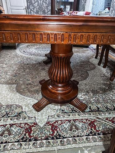 stol ayaqlari: Klassik masa, İşlənmiş, Açılan, Taxta, Dördbucaq masa — 4