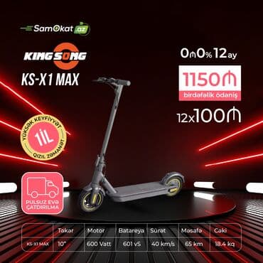 Elektrik samokat Ninebot KingSong KS-X1 Max scooter skuter 🛴 Kingsong