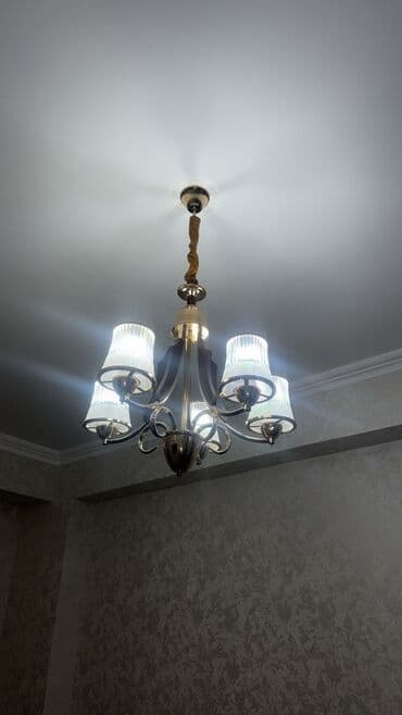 heyet ucun isiqlar: Çılçıraq, 5 lampa, Metal — 1