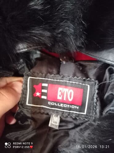 de facto sweatshirt: Palto, M, rəng - Qara — 2