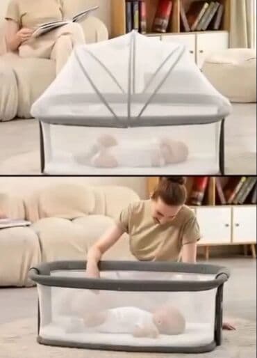 uşaqlar üçün qulaqciq: Новая ! В коробке Приставная кроватка/электроколыбель SG 506 kidilo — 4