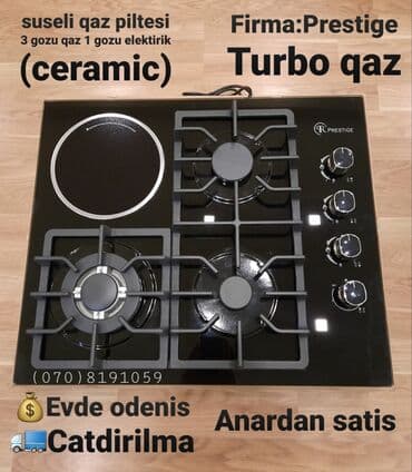 peç: Plitə Qazlı, Quraşdırılan, 4 gözlü, Yeni — 1