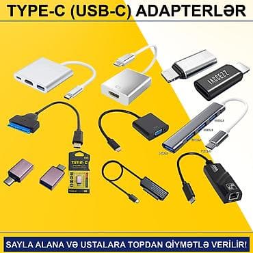 8 plus: Type-C/USB-C Adapterlər SAYLA ALANA VƏ USTALARA TOPDAN QİYMƏTLƏ — 1
