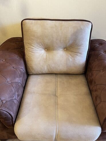 islemis divan: İşlənmiş, Di̇van-kravat, 2 kreslo, Bazalı, Açılan — 2
