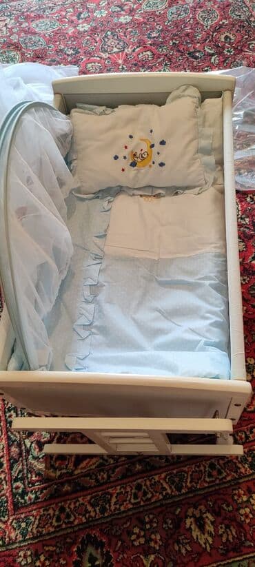 3d ручка в баку: Для девочки и мальчика, Б/у, Колыбель, С матрасом, С механизмом качания — 3