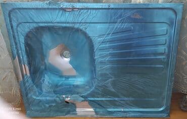 раковина для кухни: Yeni Düzbucaqlı Mətbəx çanağı, Dəmir, Ünvandan götürmə — 1