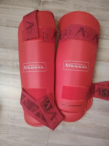 Ortozlar: Arawaza Shin Guard – WKF təsdiqli, qırmızı rəng - Növü: Karate üçün — 2