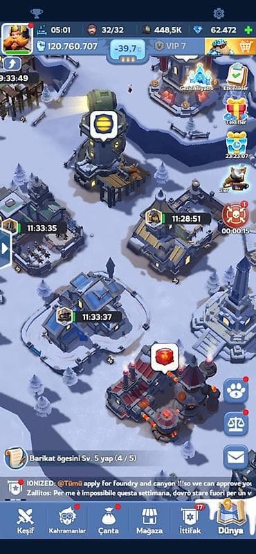 Mobil oyun hesabı – Whiteout Survival Frozen City/Arctic temalı — 3