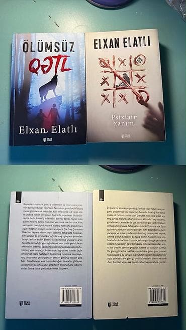 Художественная литература: Məhsul: 2 ədəd bədii roman dəsti – Elxan Elatlı 2 si biryerde 10 azn — 1