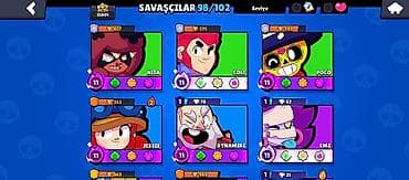 Brawl Stars hesabı – yüksək səviyyəli oyun profili - Kupa: 35,801 - — 8