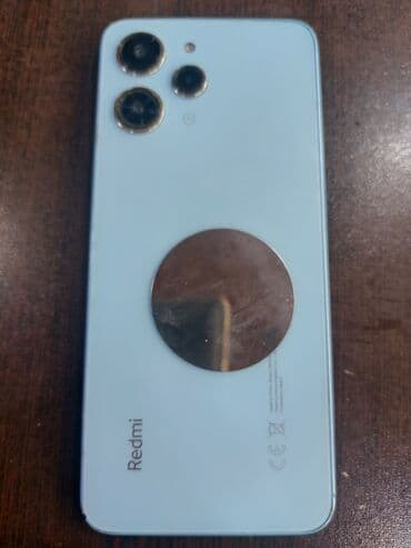 телефон fly fs551: Redmi 12, 128 ГБ, цвет - Голубой, Битый — 3