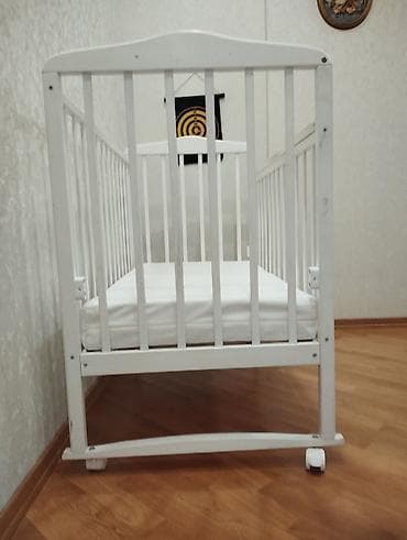 kendir: Oğlan və qız üçün, İşlənmiş, Dördbucaq, Beşik, Matras ilə, Yellənmə mexanizmsiz — 3