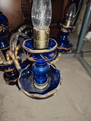 Другой декор и предметы интерьера: Люстра, 6 ламп, Стекло — 7