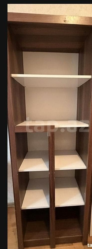 Modul tipli rəf dəsti - Material: laminat/MDFlam (qoz rəngli karkas lalafo.az -da Modul tipli rəf dəsti - Material: laminat/MDFlam (qoz rəngli karkas