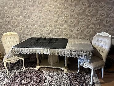 kolbasa uzluyu: Qonaq otağı üçün, Qatlanmayan, rəng - Bej Stul — 4