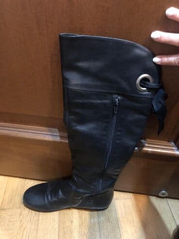 qadın çəkmə: Ölçü: 36, rəng - Qara, İşlənmiş — 8