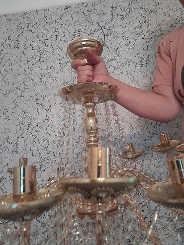 Çılçıraq, 8 lampa, Metal — 3