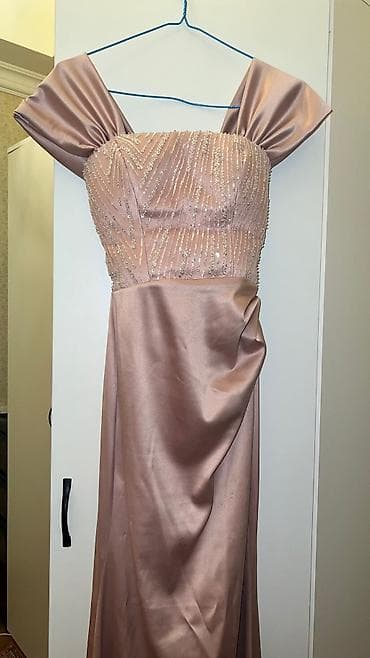 hamile don: Ulkar Hasanovadan alinib .Zərif gecə/libas – pudra-çəhrayı rəngdə — 5