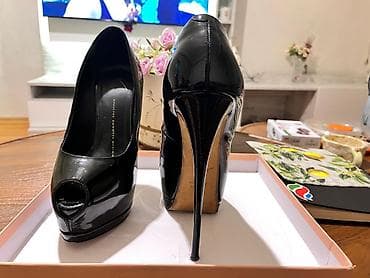 pul gabi: Giuseppe Zanotti qadın tufliləri - Model: Peep-toe platformalı — 1