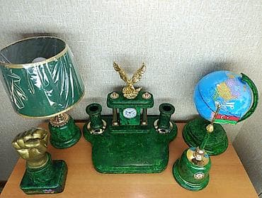 Настольные наборы: Masa üstü premium dəst – malaxit daşının imitasiyası teksturalı — 5