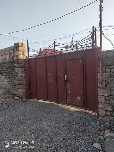 İşlənmiş Dəmir Həyət darvazası, Yana açılan, Mexaniki, Qapı ilə, rəng - Qəhvəyi, Ünvandan götürmə — 2