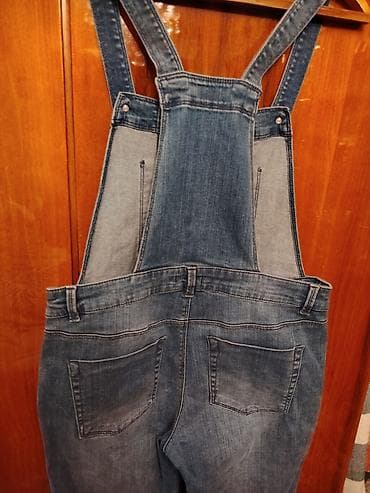 Dəstlər: Cins kombinezon - Model: klassik bib-overall (süpürgəçi tipli), düz — 3