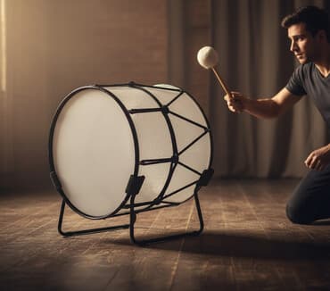 toy gitarası: Akrildən şəffaf korpuslu nağara (baraban) - Korpus: şəffaf akril — 1