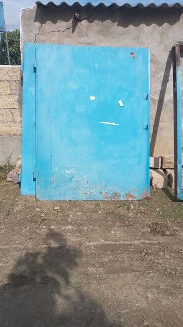 натяжные потолки в баку цена: Metall qapı (darvaza) - Material: qalın metal sac - Rəng: mavi - — 1