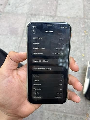 iphon3 6s plus: IPhone 11, 256 GB, Yaşıl, Zəmanət, Face ID — 9