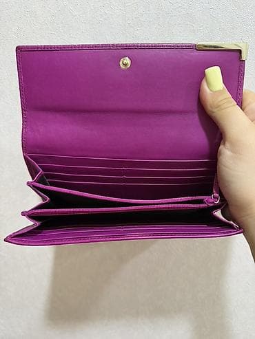 Portmone, pulqabıları: Qadın pulqabısı – bənövşəyi rəng Brend:GUCCI(ORIGINAL) - Material — 2