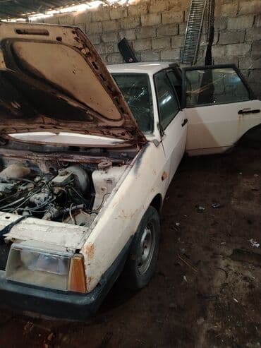 Aksesuarlar və tüninq: Model: VAZ 21099 (Sedan), ağ rəng Maşın sokulur mator karapka yaxsi — 1