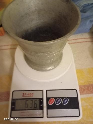 ezme: Alüminium havan (dibçək formalı, klasik dizayn) - Material: tökmə — 1