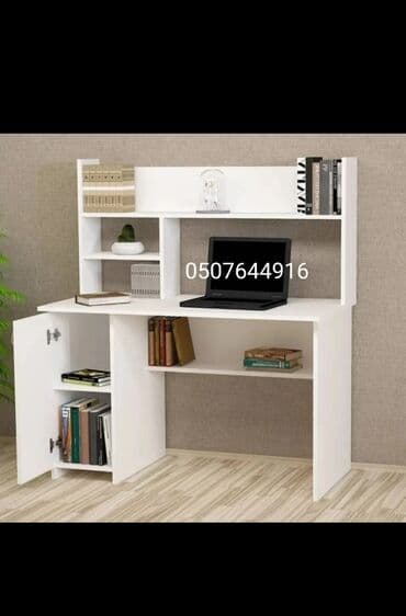 metbex masası: Oğlan və qız üçün, Yeni, Siyirməsiz, Yazı masası, Stulsuz — 4