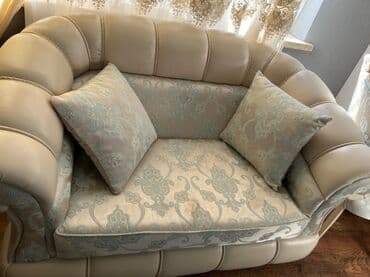 İşlənmiş, Divan, 2 kreslo, Jurnal masası, Bazalı, Açılan