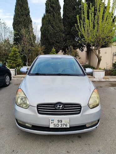 əllə çəkilmiş maşın şəkilləri: Hyundai Accent: 1.5 л | 2007 г. Седан — 1