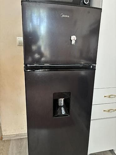 samovar satilir: Midea iki kameralı soyuducu - Rəng: qara/metallik - Üst kamera – — 3