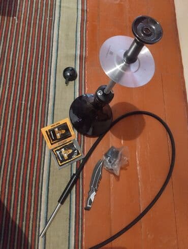 aksesurlar: Nargilə dəsti - Qara rəngli şüşə kolba və paslanmayan poladdan — 1