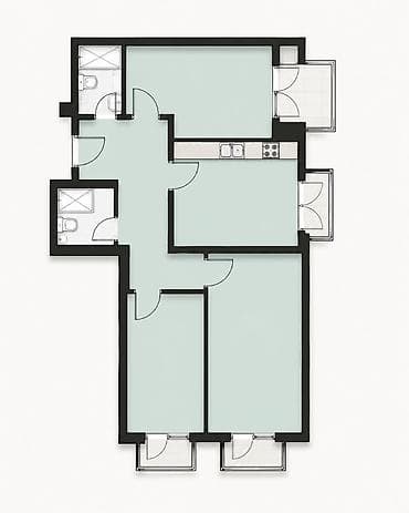 West Town-da 1-ci mərtəbə, kommersiya potensiallı 110.9 m² sahə — 4