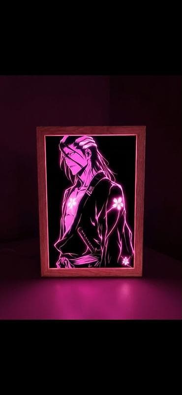 sam: LED işıqlı anime/poster çərçivələri - Dizayn: anime və oyun temalı — 3