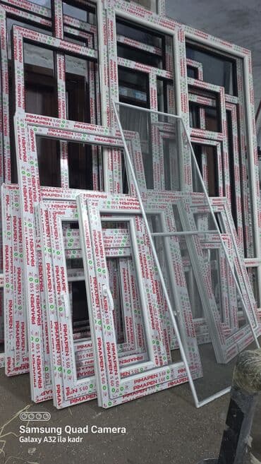plastik qapi pencere setkasi: RƏNGLİ Plastik Pəncərə və Qapılar 60x120 bir ədədi 99 man — 12