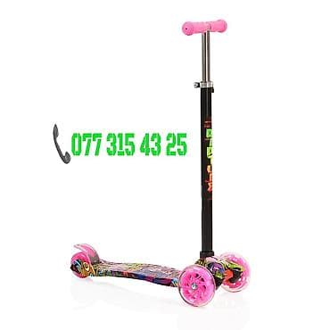 Игрушки: Uşaq skuterı – 3 təkərli, dönmə mexanizmi ilə. Rənhləri var✅️ Çatırlma — 1