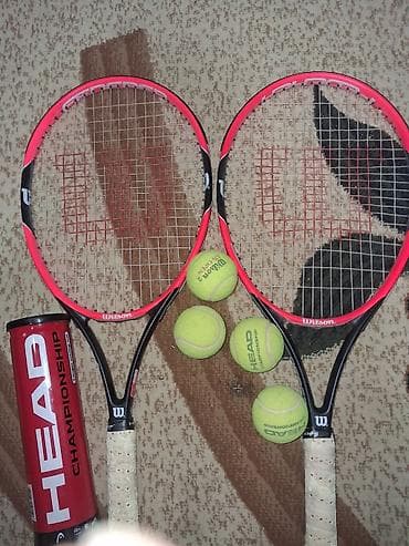 Спортивный инвентарь: 🎾 Wilson Federer tennis raketləri – dəst satılır Qiymət: 100AZN (real — 2