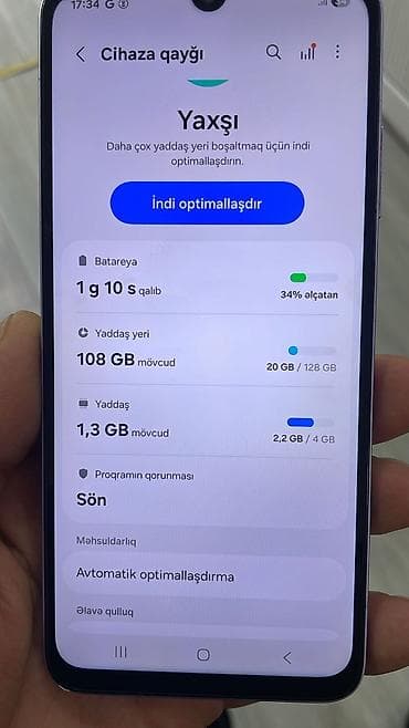 iphone x 200: Samsung Galaxy A05s, 128 GB, rəng - Bənövşəyi, İki sim kartlı — 2