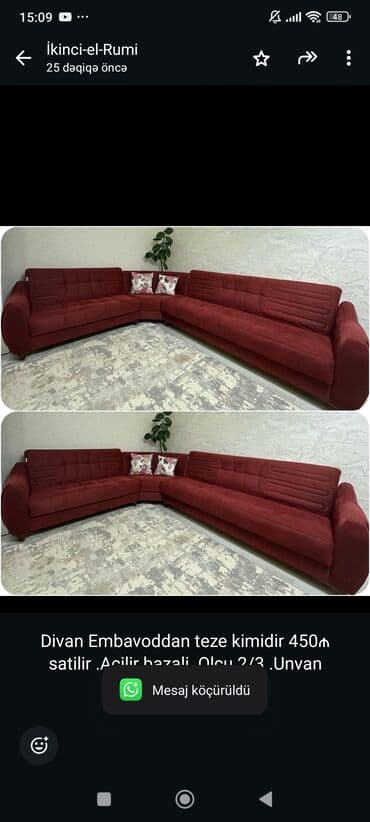 Sifarişlə mebel: Künc divan — 1