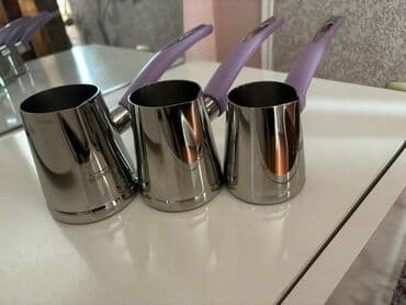 türk qəhvəsi qiyməti: Yeni, rəng - Gümüşü, Qəhvədan, Turka, Türkiyə — 2